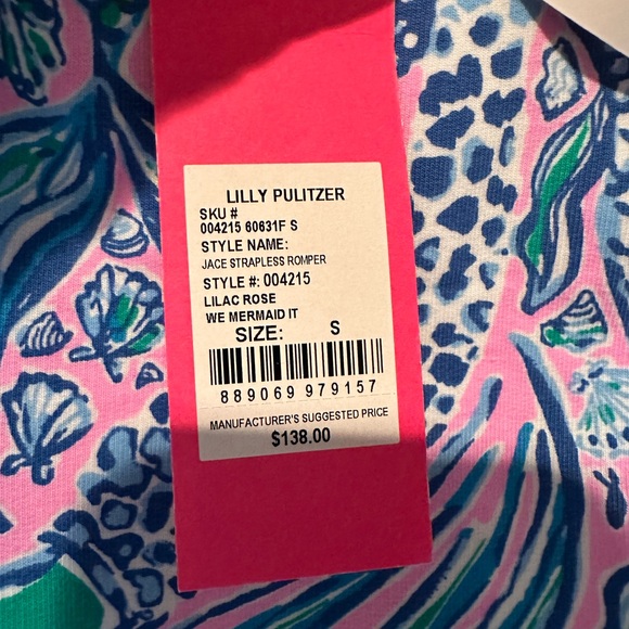 NWT lilly Pulitzer strapless romper - Picture 2 of 2